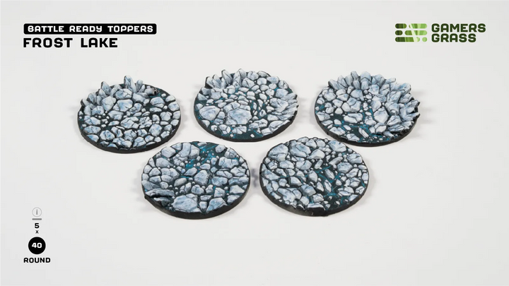 GamersGrass Frost Lake - Round 40mm (x5)