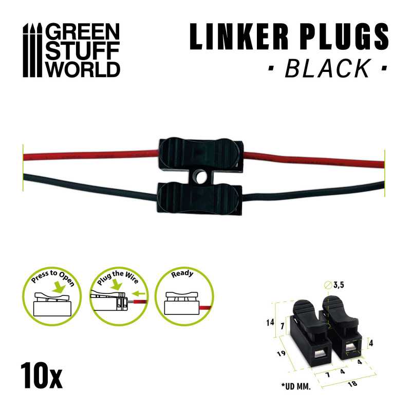 2pins Linker Plugs - Pack x10 (Green Stuff World)