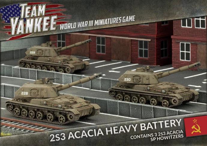 World War III: Team Yankee - 2S3 Acacia Heavy SP Howitzer Battery (WWIII x3 Tanks) (TSBX17)