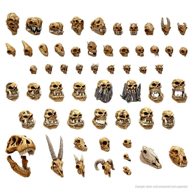 300x Battlefield Creature Skulls 1:48-1:35 (Green Stuff World)