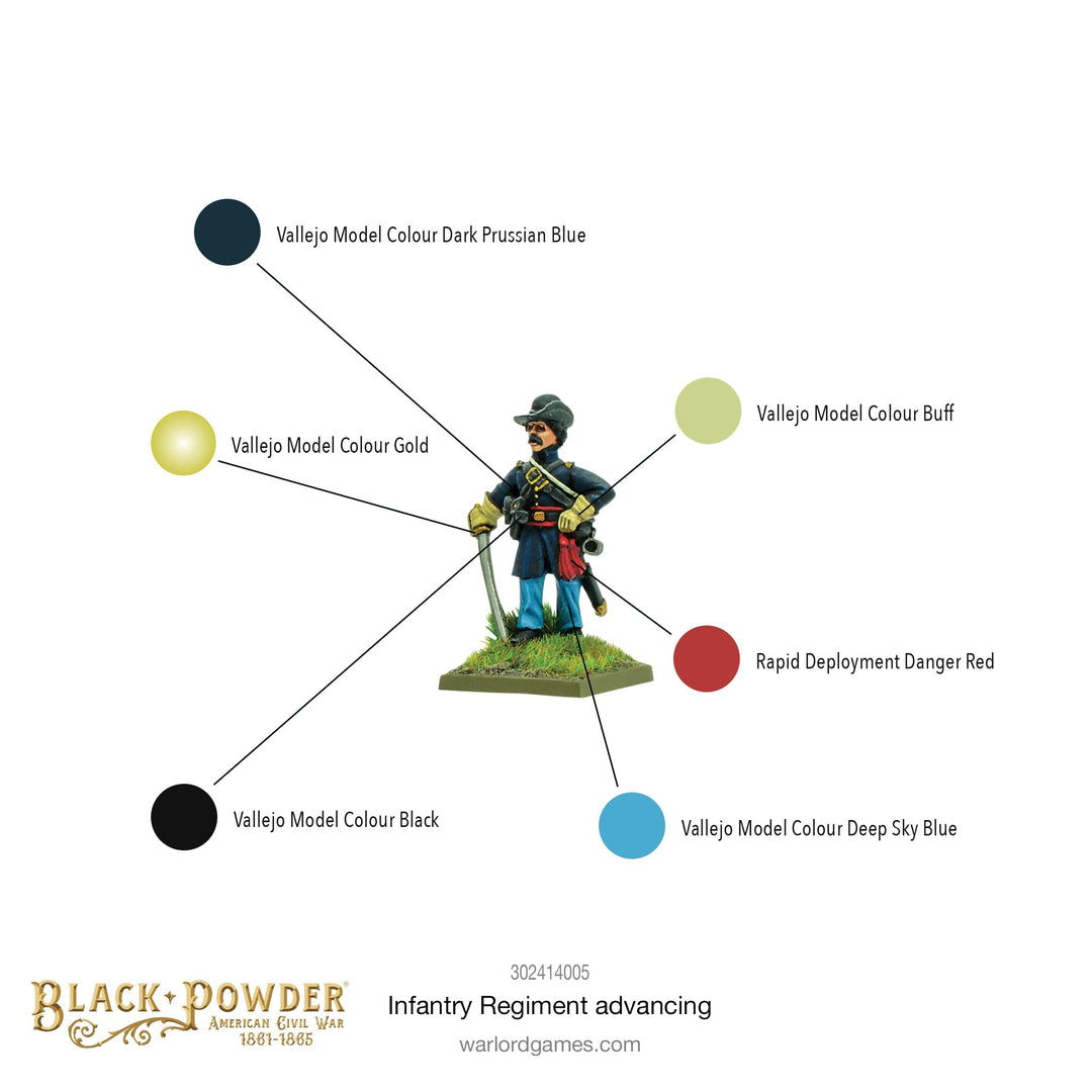 Black Powder: American Civil War - Infantry Regiment Advancing