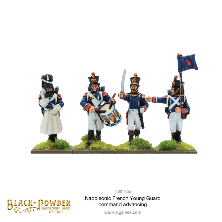 Napoleonic French Young Guard Command advancing