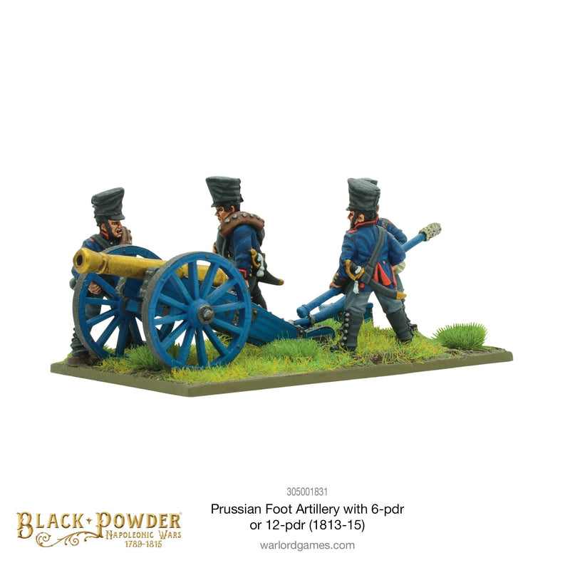 Black Powder: Napoleonic Wars - Napoleonic Prussian Foot Artillery with 6- or 12-pdr (1813-15)