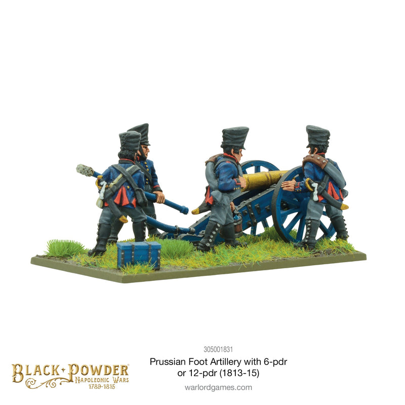 Black Powder: Napoleonic Wars - Napoleonic Prussian Foot Artillery with 6- or 12-pdr (1813-15)