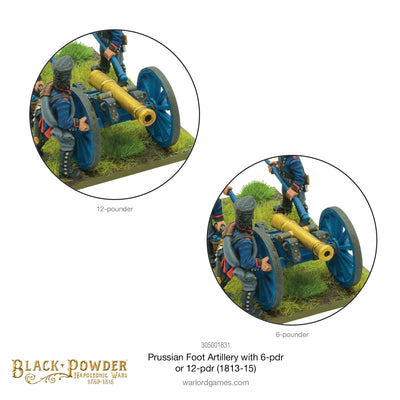 Black Powder: Napoleonic Wars - Napoleonic Prussian Foot Artillery with 6- or 12-pdr (1813-15)