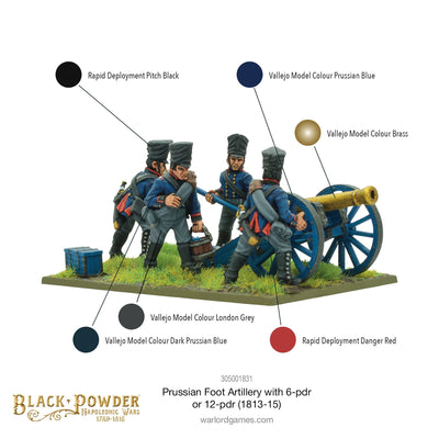 Black Powder: Napoleonic Wars - Napoleonic Prussian Foot Artillery with 6- or 12-pdr (1813-15)