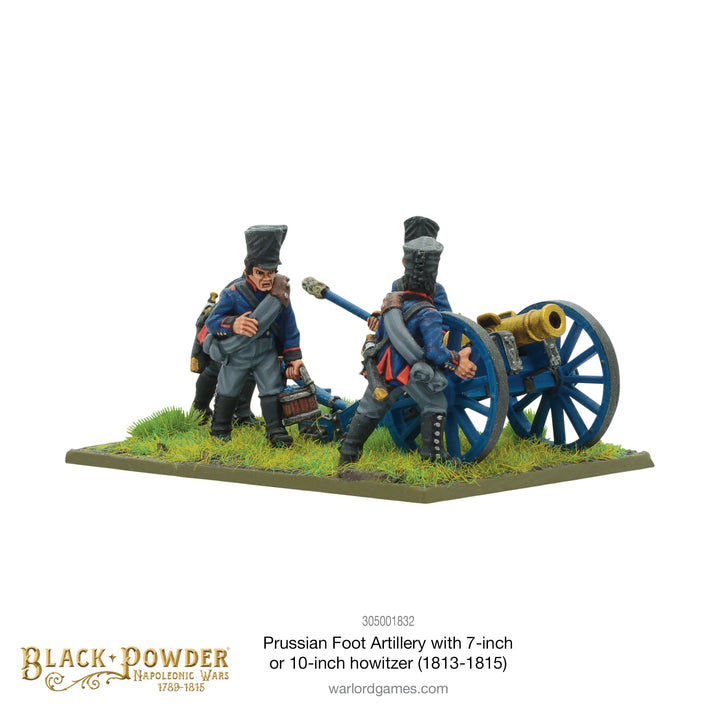 Black Powder: Napoleonic Wars - Napoleonic Prussian Foot Artillery with 7 or 10-inch Howitzer (1813-1815)