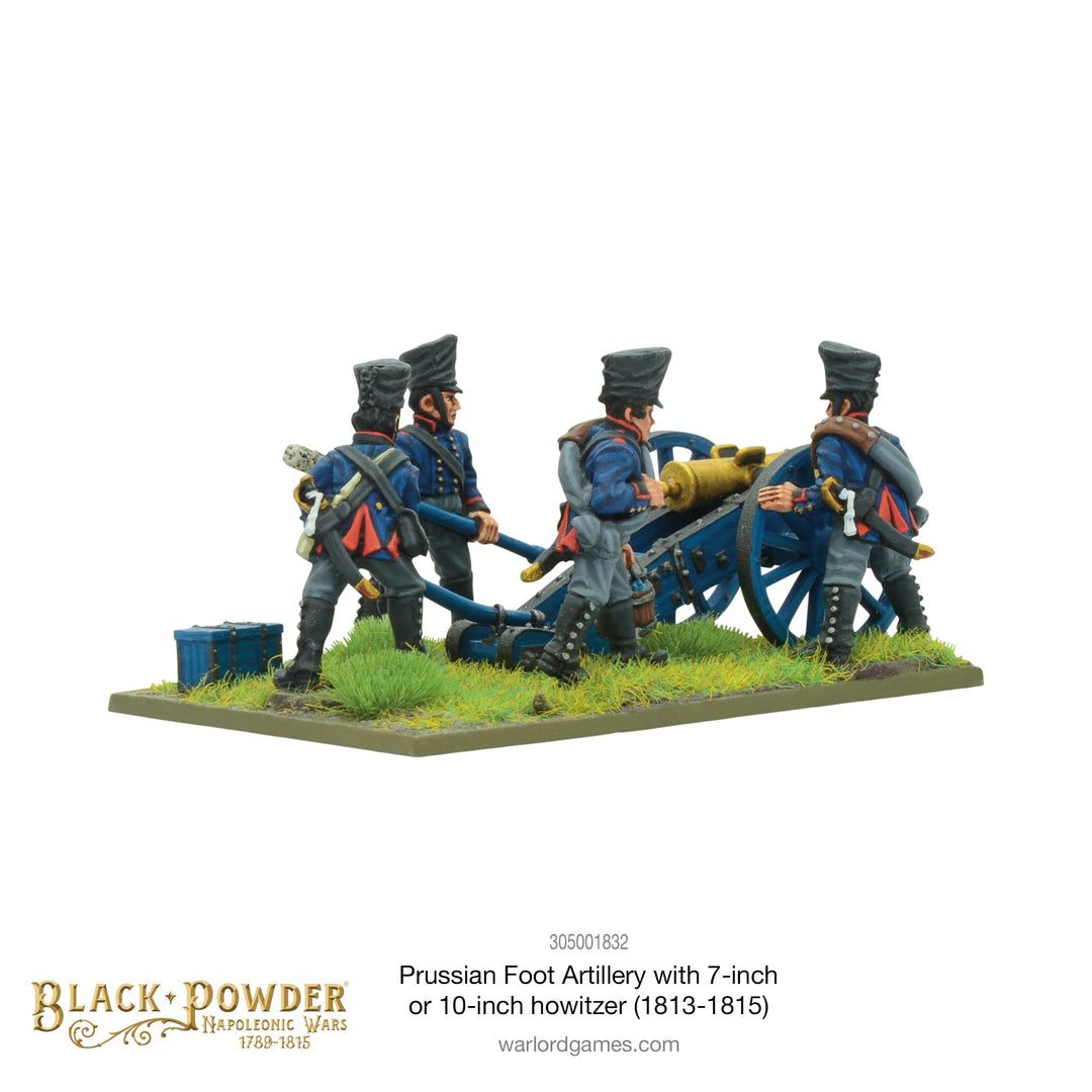 Black Powder: Napoleonic Wars - Napoleonic Prussian Foot Artillery with 7 or 10-inch Howitzer (1813-1815)