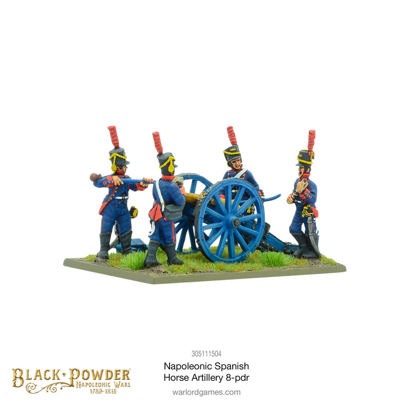 Black Powder: Napoleonic Wars - Napoleonic Spanish Horse Artillery with 8-pdr