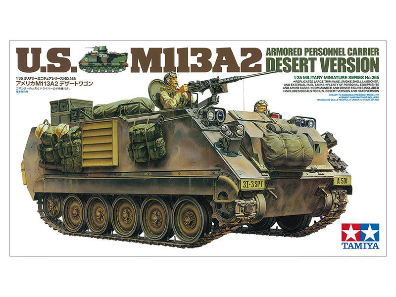 Tamiya 1/35 U.S. M113A2 ARMORED PERSONNEL CARRIER DESERT VERSION (35265)