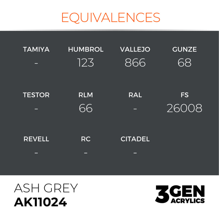 3GEN Acrylics: Ash Grey (AK Interactive) (AK11024)