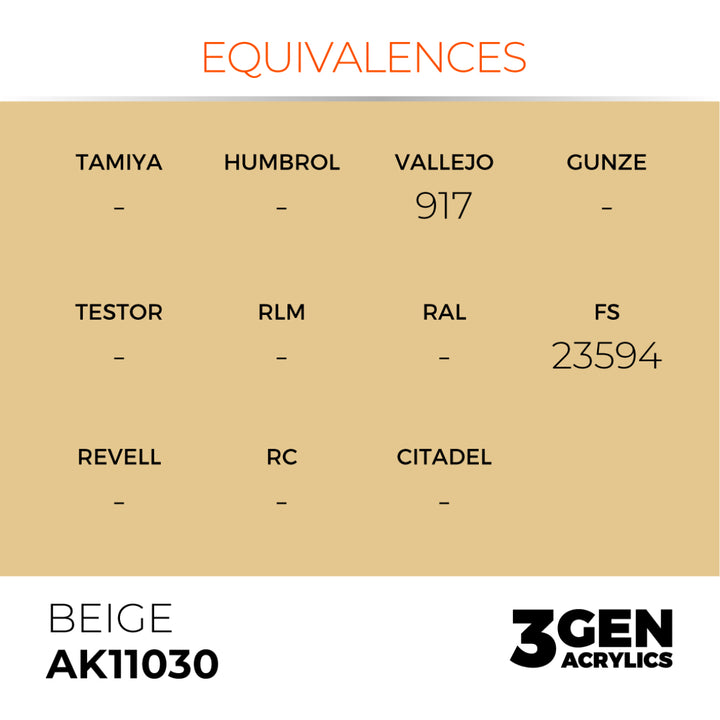 3GEN Acrylics: Beige (AK Interactive) (AK11030)