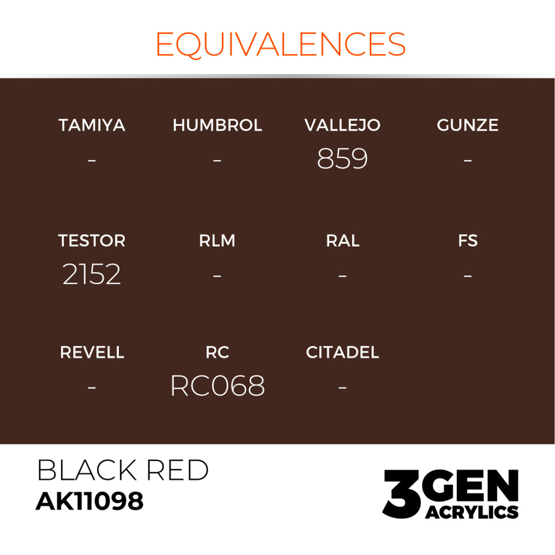 3GEN Acrylics: Black Red (AK Interactive) (AK11098)