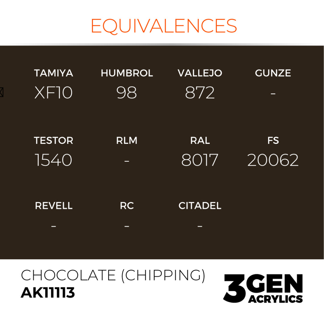 3GEN Acrylics: Chocolate (chipping) (AK Interactive) (AK11113)