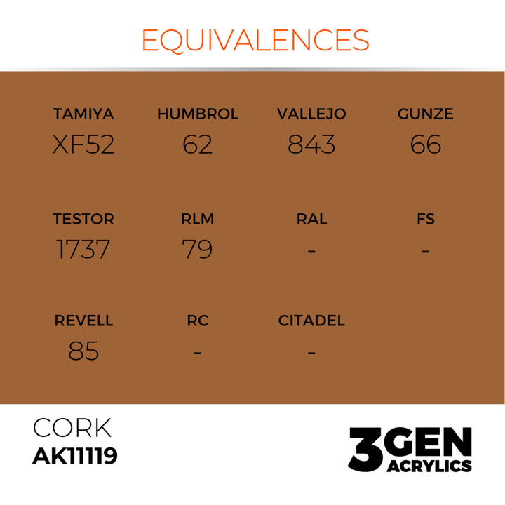 3GEN Acrylics: Cork (AK Interactive) (AK11119)