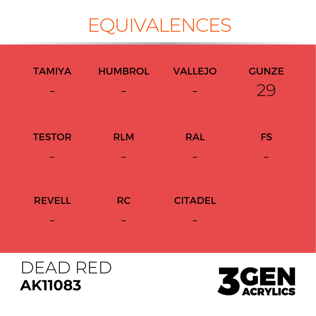 3GEN Acrylics: Dead Red (AK Interactive) (AK11083)