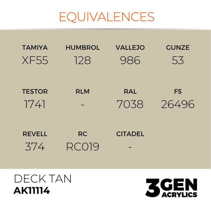 3GEN Acrylics: Deck Tan (AK Interactive) (AK11114)