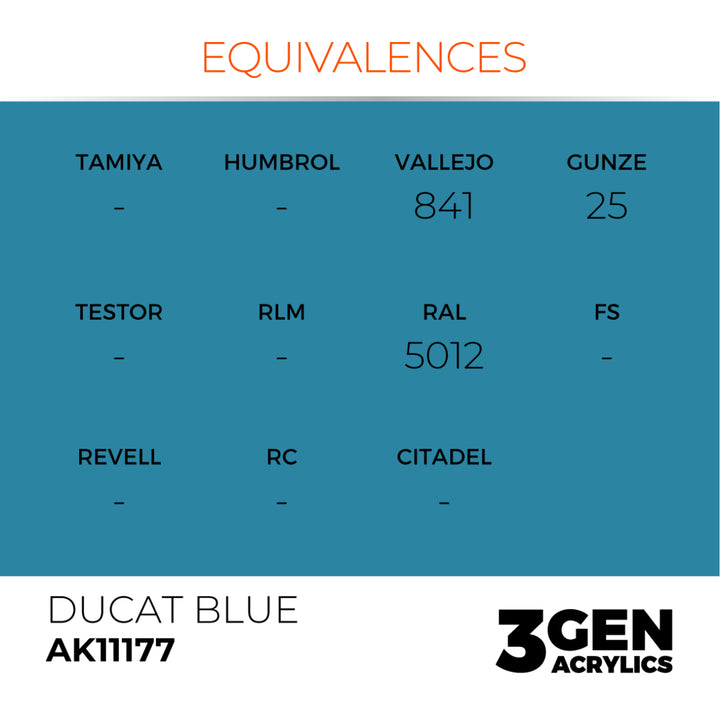3GEN Acrylics: Ducat Blue (AK Interactive) (AK11177)