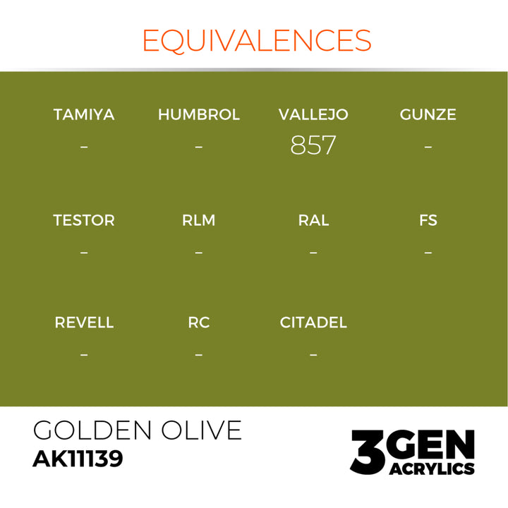 3GEN Acrylics: Golden Olive (AK Interactive) (AK11139)