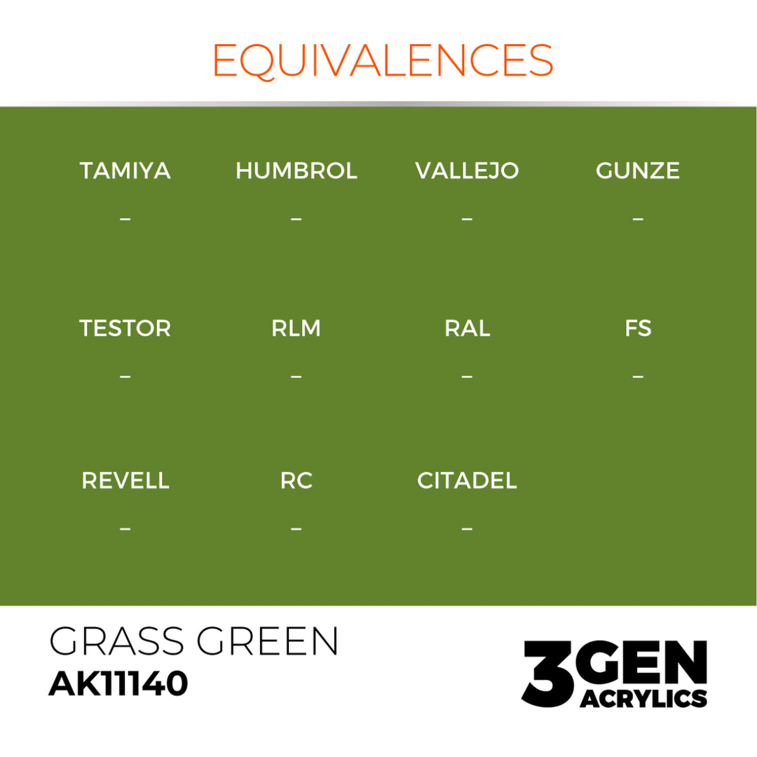 3GEN Acrylics: Grass Green (AK Interactive) (AK11140)