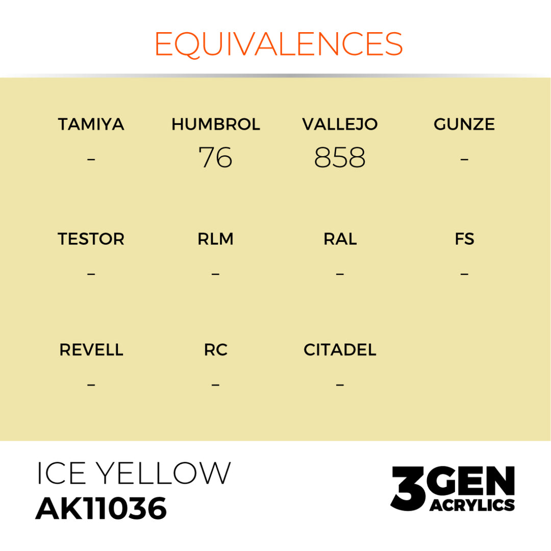 3GEN Acrylics: Ice Yellow (AK Interactive) (AK11036)