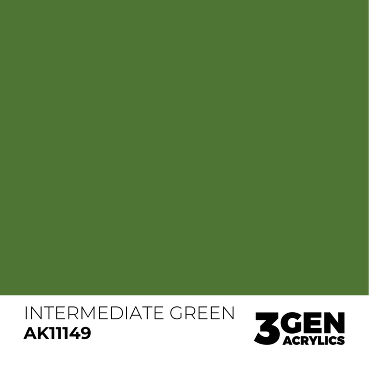 3GEN Acrylics: Intermediate Green (AK Interactive) (AK11149)