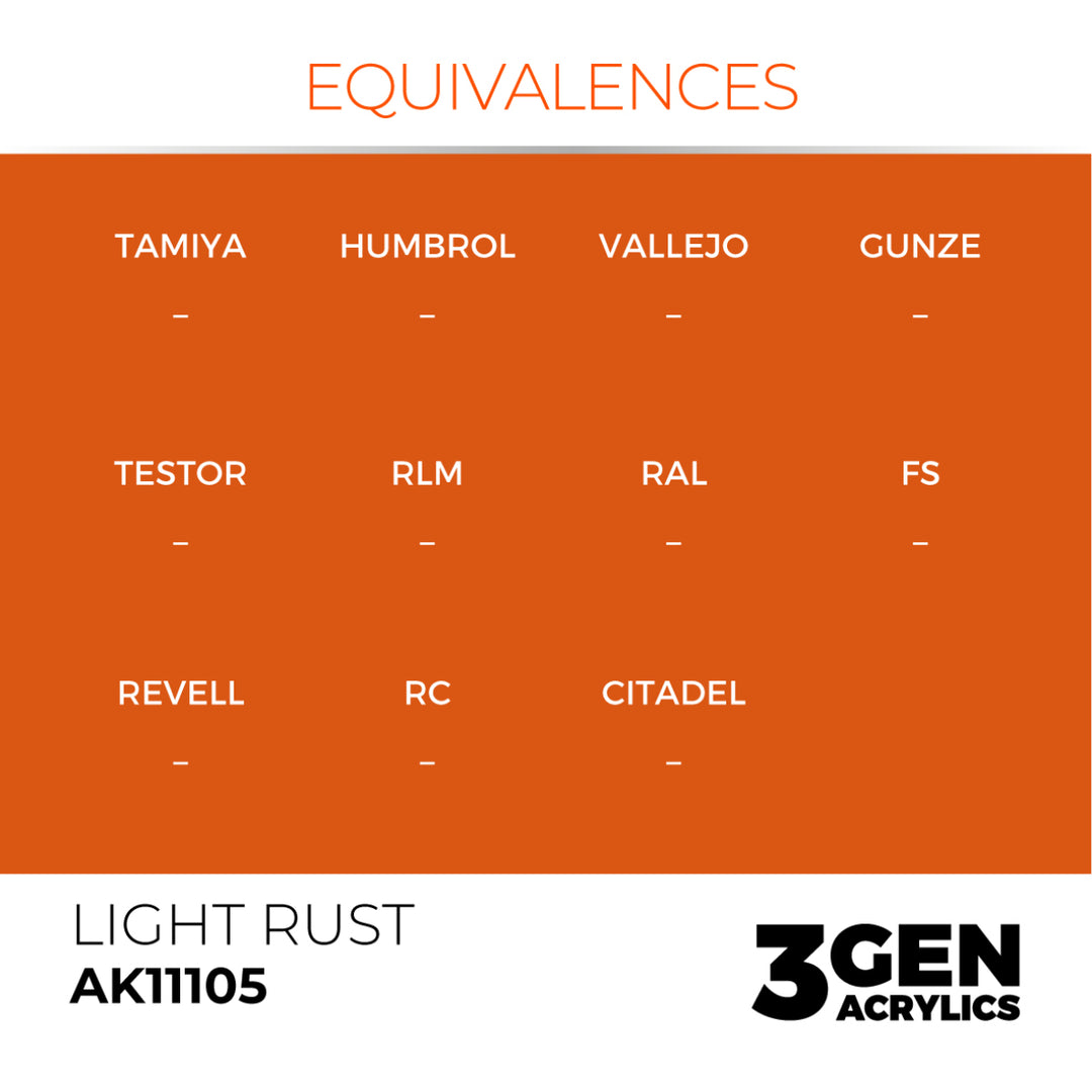 3GEN Acrylics: Light Rust (AK Interactive) (AK11105)