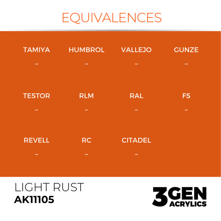 3GEN Acrylics: Light Rust (AK Interactive) (AK11105)