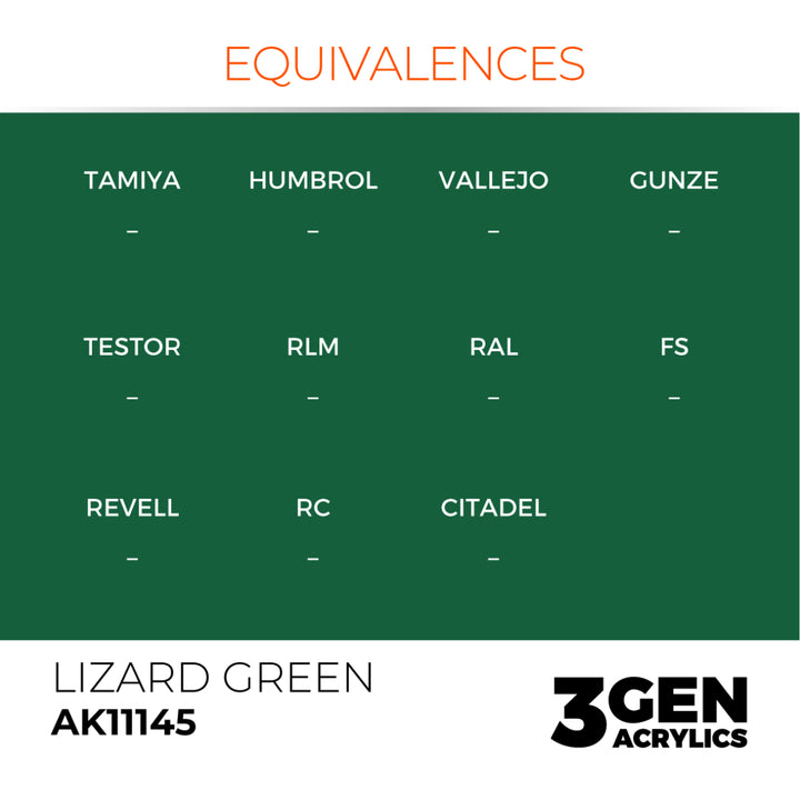 3GEN Acrylics: Lizard Green (AK Interactive) (AK11145)