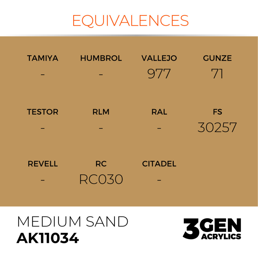 3GEN Acrylics: Medium Sand (AK Interactive) (AK11034)
