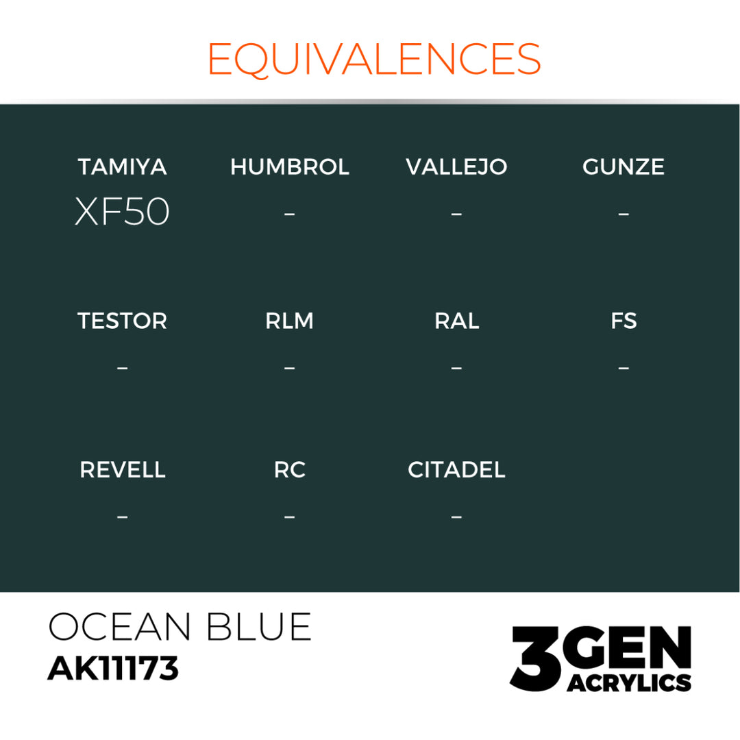 3GEN Acrylics: Ocean Blue (AK Interactive) (AK11173)