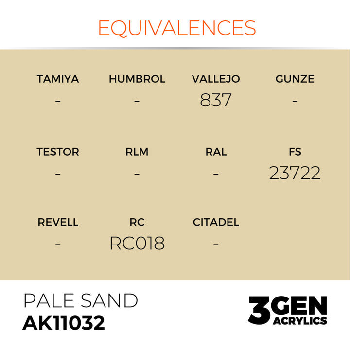 3GEN Acrylics: Pale Sand (AK Interactive) (AK11032)