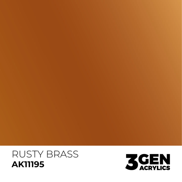 3GEN Acrylics: Rusty Brass – Metallic (AK Interactive) (AK11195)