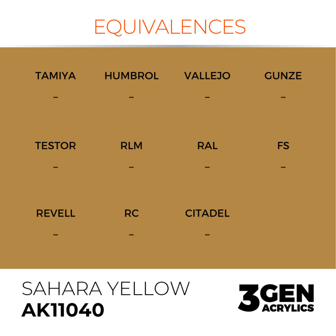 3GEN Acrylics: Sahara Yellow (AK Interactive) (AK11040)