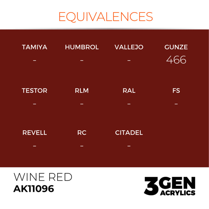 3GEN Acrylics: Wine Red (AK Interactive) (AK11096)
