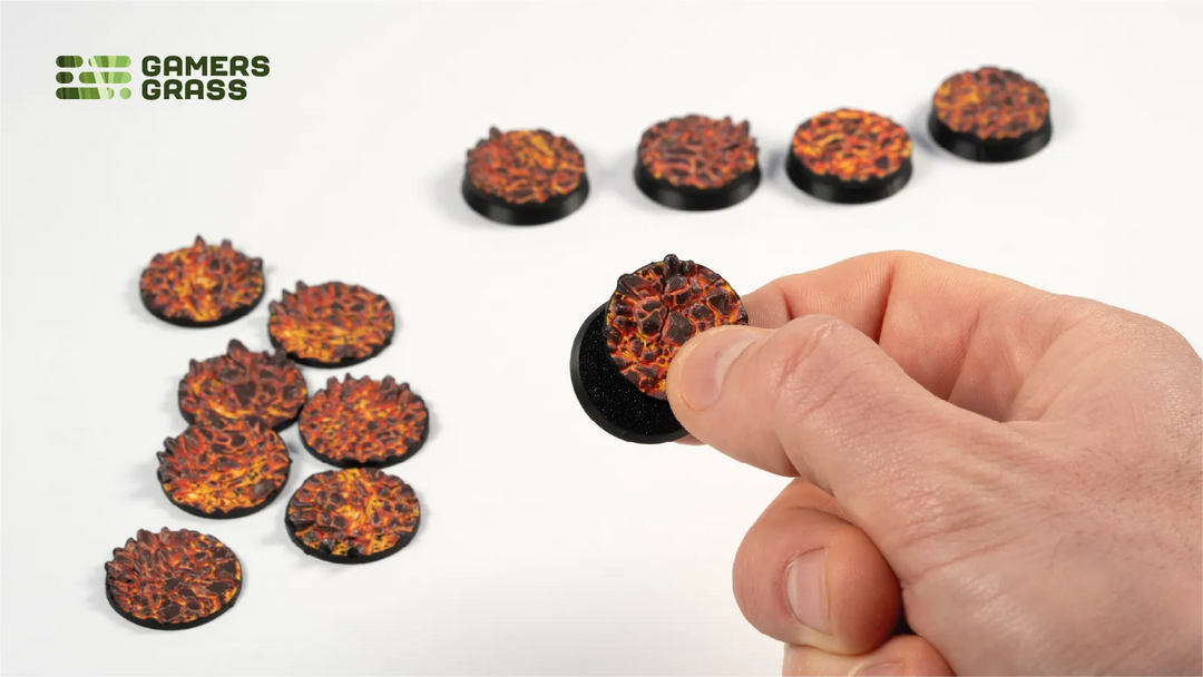 GamersGrass Molten Lava - Round 25mm (x12)