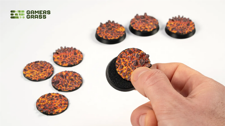 GamersGrass Molten Lava - Round 32mm (x8)