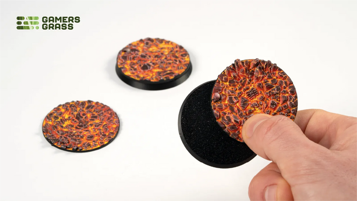 GamersGrass Molten Lava - Round 50mm (x3)