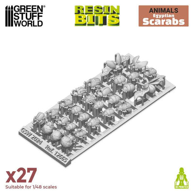 3D printed set - Egyptian Scarabs (Green Stuff World)