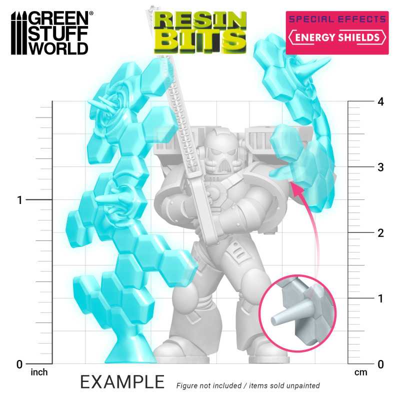 3D printed set - Energy Shields (Green Stuff World)