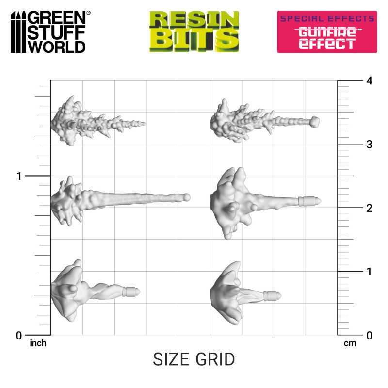 3D printed set - Gunfire Effect (Green Stuff World)