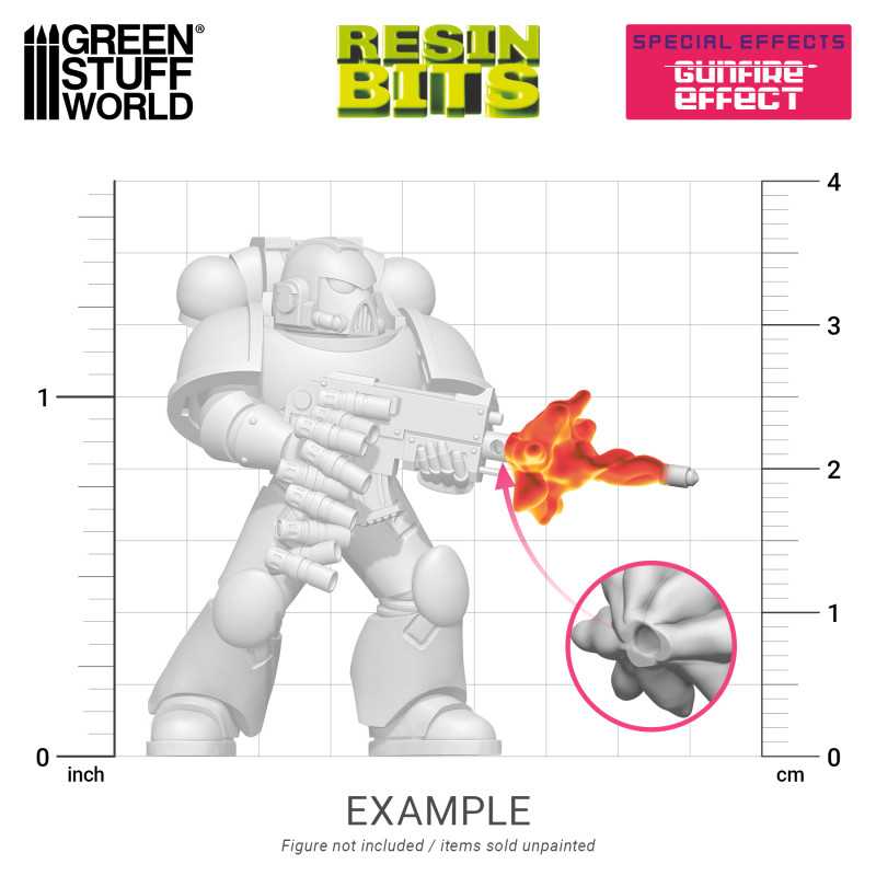 3D printed set - Gunfire Effect (Green Stuff World)