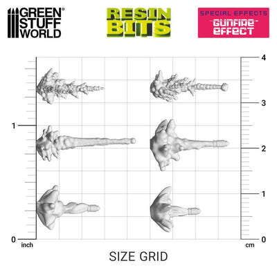 3D printed set - Gunfire Effect (Green Stuff World)