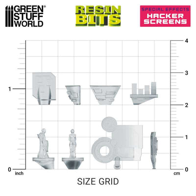 3D printed set - Hacker Screens (Green Stuff World)