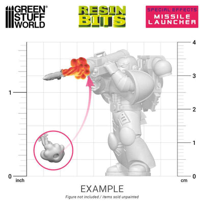 3D printed set - Missile Launcher Effect (Green Stuff World)