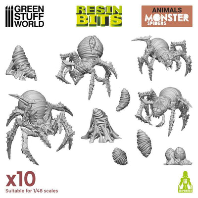 3D printed set - Monster Spiders (Green Stuff World)