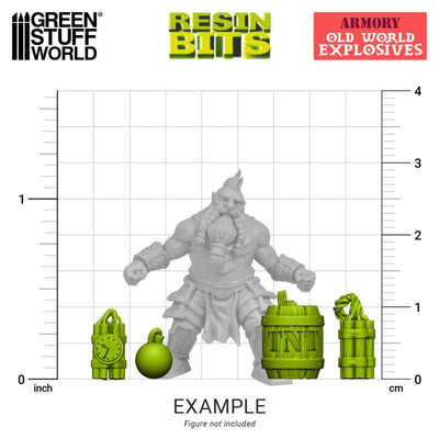 3D printed set - Old World Explosives (Green Stuff World)