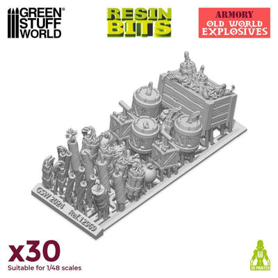 3D printed set - Old World Explosives (Green Stuff World)