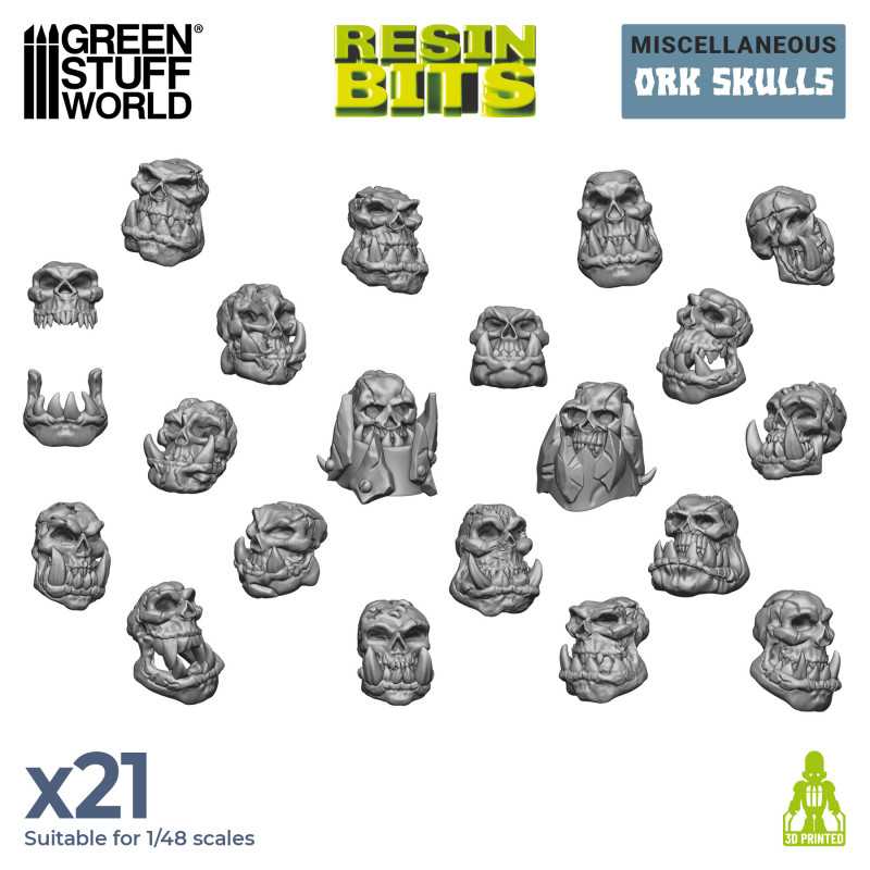 ORK Skulls (Green Stuff World)