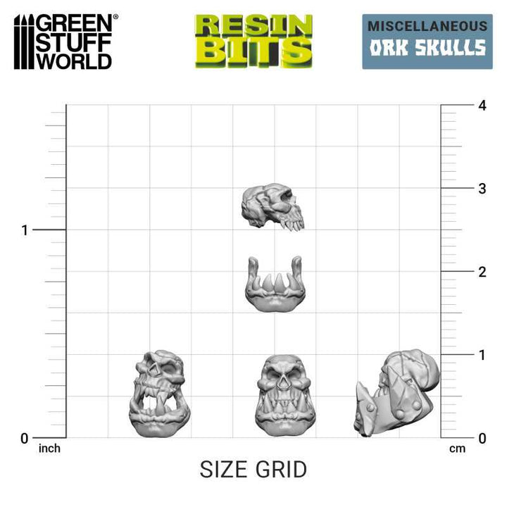 ORK Skulls (Green Stuff World)